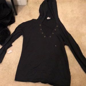 black hoodie